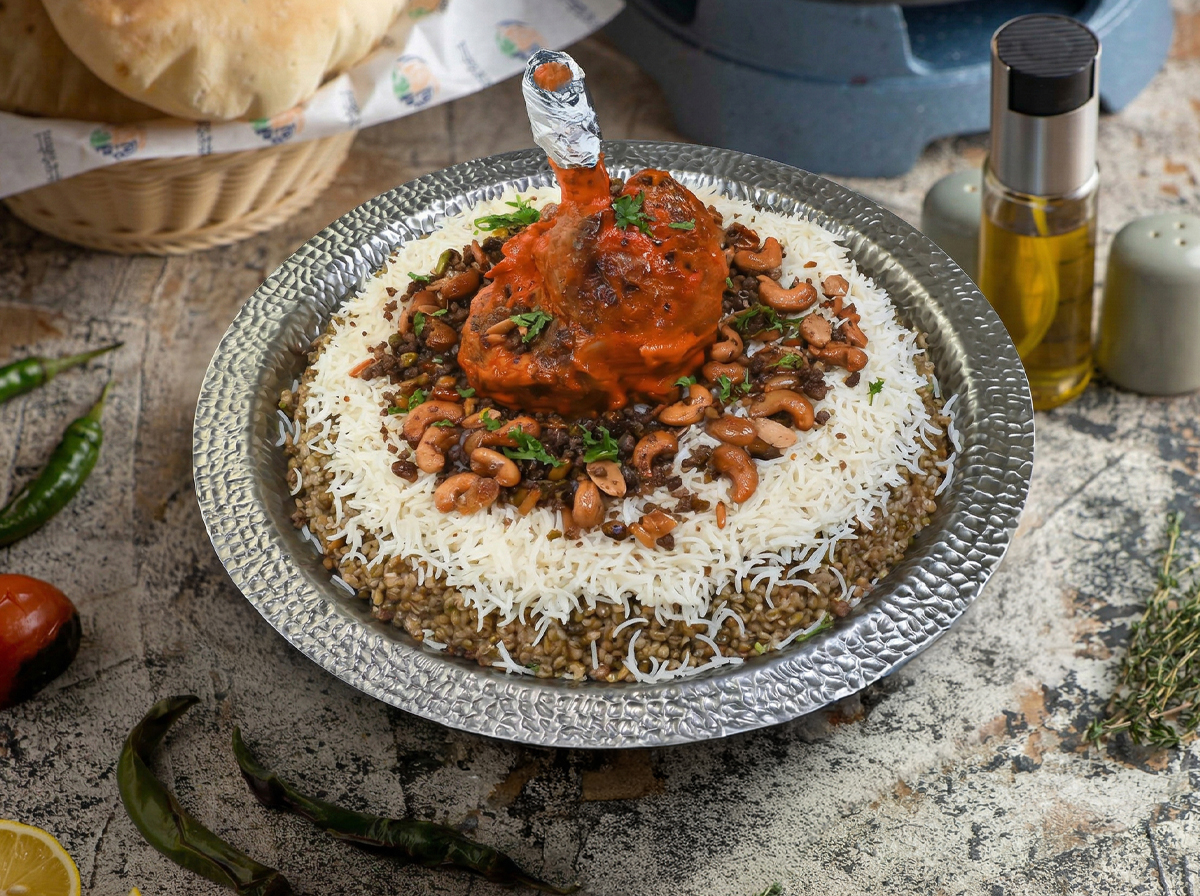 Aleppo-style feast platter